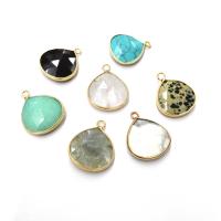 Gemstone Pendants Jewelry Teardrop polished & DIY & faceted Sold By PC