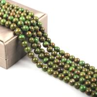 Jade Perlen, Phönix Jade, rund, poliert, DIY & verschiedene Größen vorhanden, grün, verkauft per ca. 15.7 ZollInch Strang