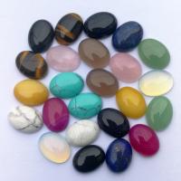 Natural Gemstone Cabochons, Natural Stone, Oval, polished, DIY & different materials for choice, more colors for choice, 15x20mm, Sold By PC