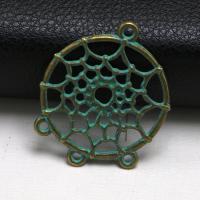 Zinco-Alloy-Connettore, lega in zinco, gioielli di moda & DIY, color bronzo antico,  34x29mm, Venduto da PC