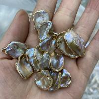 Colgantes de Perlas Freshwater, Perlas cultivadas de agua dulce, Irregular, pulido, Bricolaje, multicolor, 18-25mm, Vendido por UD