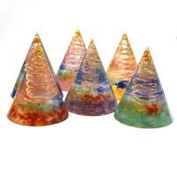 Природный камень Пирамида украшения, для дома и офиса & различные материалы для выбора, Много цветов для выбора, 50x50x50mm, продается PC