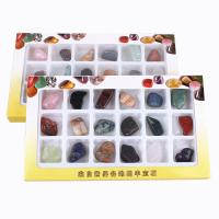 Naturstein Mineralien Specimen, Unregelmäßige, poliert, gemischte Farben, 20-30mm,235x138x18mm, ca. 18PCs/Box, verkauft von Box