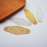 Hair Accessories DIY Findings, Brass, plated, more colors for choice, nickel, lead & cadmium free, 24x65mm, Sold By PC