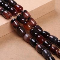 Natural Miracle Agate Beads, Drum, DIY & different size for choice, brown, Sold By Strand