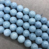 Natural Chalcedony Bead Round polished skyblue Sold Per Approx 15 Inch Strand