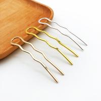 Hair Stick Findings Brass plated DIY nickel lead & cadmium free Sold By PC
