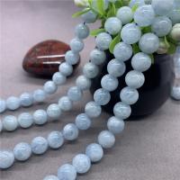 Aquamarine Beads Round polished blue Grade AAAAA Sold Per Approx 15 Inch Strand