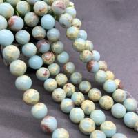 Shoushan Stein Perle, rund, poliert, verschiedene Größen vorhanden, verkauft per ca. 15 ZollInch Strang