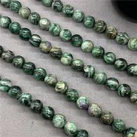 Euchlorit-Kmait Perle, rund, poliert, verschiedene Größen vorhanden, grün, verkauft per ca. 15 ZollInch Strang