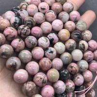 Rhodonit Perlen, Rhodonitis, rund, poliert, verschiedene Größen vorhanden, verkauft per ca. 15 ZollInch Strang