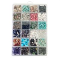 DIY Jewelry Supplies, Natural Stone, plated, durable & different styles for choice, more colors for choice, 19.2*13*2.2cmuff0c4-7mmuff0c4-7mm, Sold By Box