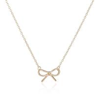 Stainless Steel Jewelry Necklace, Bowknot, plated, fashion jewelry & different styles for choice & for woman, more colors for choice, 450mm, Sold By Strand