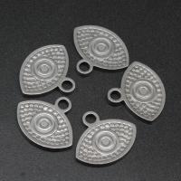 Stainless Steel Pendants, Evil Eye, die-casting, DIY, silver color, 17*20*2mm, 100PCs/Bag, Sold By Bag