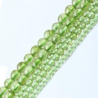 Peridot Stone Beads Round anoint DIY Sold Per Approx 39 cm Strand