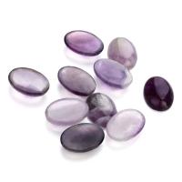 Natural Gemstone Cabochons, Amethyst, Ellipse, DIY & different size for choice, purple, 10PCs/Bag, Sold By Bag