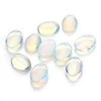Natural Gemstone Cabochons, Opal, Ellipse, plated, DIY & different size for choice, cherry quartz, 10PCs/Bag, Sold By Bag