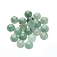 Natural Gemstone Cabochons, Green Aventurine, Flat Round, DIY & different size for choice, green, 20PCs/Bag, Sold By Bag