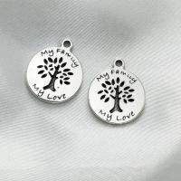 Tibetan Style Pendants, antique silver color plated, DIY, nickel, lead & cadmium free, 14x1.30x14mm, 500PCs/Bag, Sold By Bag