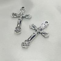 Tibetan Style Cross Pendants, antique silver color plated, DIY, nickel, lead & cadmium free, 18x2.30x32mm, 500PCs/Bag, Sold By Bag