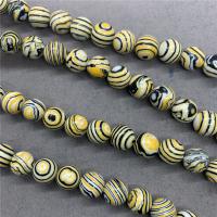 Türkis Perlen, rund, poliert, verschiedene Größen vorhanden, verkauft per ca. 15 ZollInch Strang