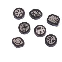 Wood Beads, Black Sandalwood, Carved, DIY & different styles for choice, more colors for choice, 10PCs/Bag, Sold By Bag