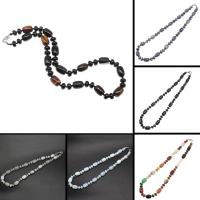 Natural Gemstone Necklace, Column, polished, DIY & different styles for choice, more colors for choice, 13*10*8*5mm, Sold By Strand