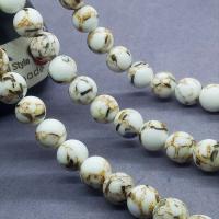 Perline in turchese, Cerchio, lucido, formato differente per scelta, Venduto per Appross. 15 pollice filo