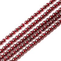 Natürlicher Granat Perlen, rund, DIY & verschiedene Größen vorhanden, verkauft per ca. 39 cm Strang