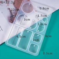 DIY Epoxy Mold Set Silicone Square DIY Jewelry Pendants & Earring Charms Mold plated durable Sold By PC