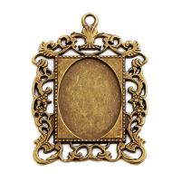 Zinc Alloy Pendant Cabochon Setting plated DIY mixed colors nickel lead & cadmium free Sold By Bag