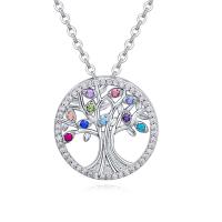 Zinc Alloy Jewelry Necklace with Rhinestone fashion jewelry Sold By Strand