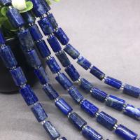 Koraliki Lapis Lazuli, obyty, DIY, 6x10mm, około 30komputery/Strand, sprzedawane na około 13.8 cal Strand