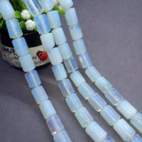 Sea Opal Beads, Column, polished, DIY, coffee color, 10x14mm, Approx 28PCs/Strand, Sold Per Approx 15.4 Inch Strand