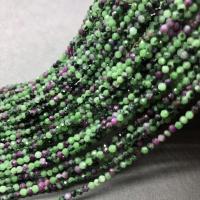 Gemstone Jewelry Beads Ruby in Zoisite Round polished & faceted purple Sold By Strand
