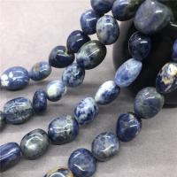 Gemstone smykker perler, Sodalit, Uregelmæssig, poleret, forskellig størrelse for valg, Solgt af Strand