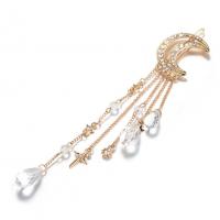 Hair Clip Zinc Alloy Tassel plated fashion jewelry & for woman 35*120*45mm Sold By PC