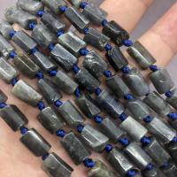 Natural Labradorite Beads, polished, DIY, grey, 6x10mm, Approx 30PCs/Strand, Sold Per Approx 13.8 Inch Strand