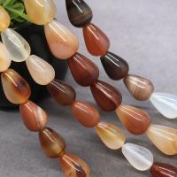 Natural Red Agate Beads, Teardrop, polished, different size for choice, Sold Per Approx 15.7 Inch Strand