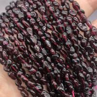 Natural Garnet Beads Nuggets polished DIY wine red color Sold By Strand