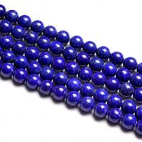 Lazuritas Karoliukai, Lapis Lazuli, Turas, poliruotas, skirtingo dydžio pasirinkimo, Parduota už Apytiksliai 15.7 Inch Strand
