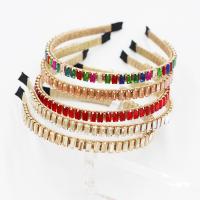 Hair Bands Zinc Alloy plated fashion jewelry & for woman & with rhinestone nickel lead & cadmium free 10mm Sold By PC