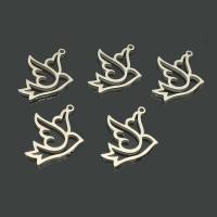 Stainless Steel Animal Pendants, Bird, polished, hollow, 16x1.60x21mm, Hole:Approx 1.6mm, 50PCs/Lot, Sold By Lot