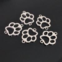 Stainless Steel Connector, Claw, polished, hollow, 16x1.60x20mm, Hole:Approx 1.6mm, 50PCs/Lot, Sold By Lot