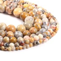 Perlas naturales ágata loca, Ágata loca, Esférico, Bricolaje & diverso tamaño para la opción, Vendido por Sarta