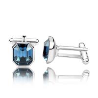 Cufflinks Zinc Alloy with Austrian Crystal fashion jewelry Sold By PC