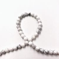 Magnesit Perle, rund, verschiedene Größen vorhanden, verkauft per ca. 15 ZollInch Strang