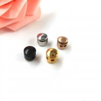 Stainless Steel Spring Stopper Buckle, plated, more colors for choice, Inner Diameter:Approx 2mm, 10PCs/Lot, Sold By Lot