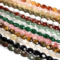 Mixed Gemstone Beads, Natural Stone, Teardrop, DIY & faceted, more colors for choice, 8x11x5mm, Sold By Strand