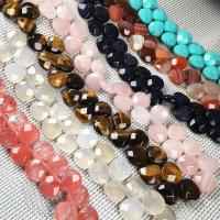 Mixed Gemstone Beads, Natural Stone, Teardrop, DIY & faceted, more colors for choice, 10x12mm, 30PCs/Strand, Sold By Strand
